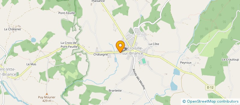 localisation de l'entreprise OPEN CORE  LA CROISILLE-SUR-BRIANCE