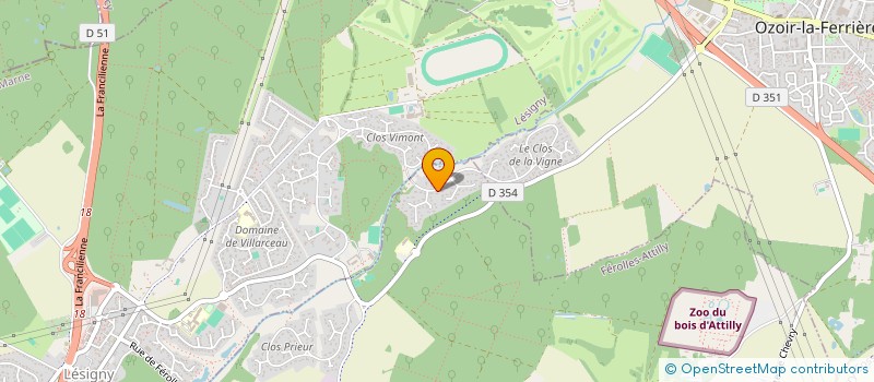 localisation de l'entreprise OPEN DREAMS PRODUCTION  FEROLLES-ATTILLY