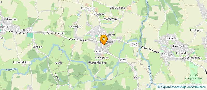 localisation de l'entreprise OPEN FILMS à MONTCET