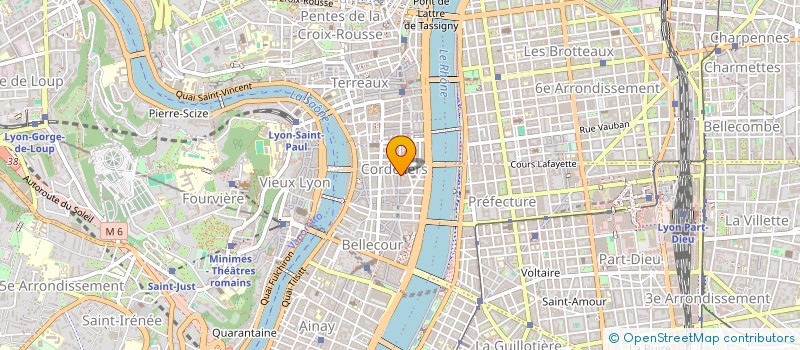 localisation de l'entreprise OPEN FIVE à LYON