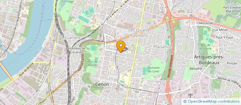 localisation de l'entreprise OPEN FOR EUROPE  CENON