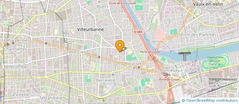 localisation de l'entreprise OPEN GSI à VILLEURBANNE