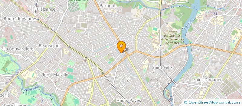 localisation de l'entreprise OPEN IT à NANTES