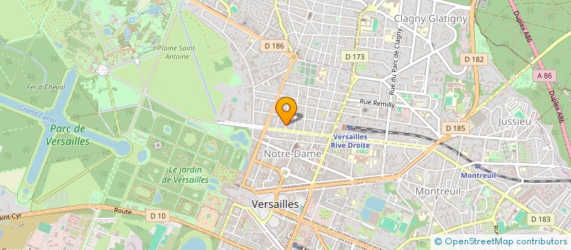 localisation de l'entreprise OPEN'M à VERSAILLES
