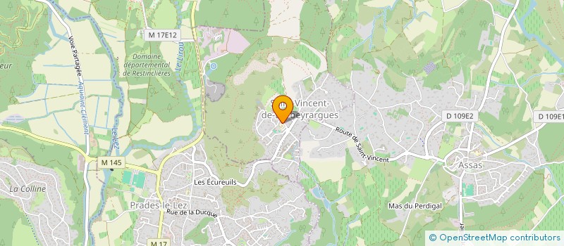 localisation de l'entreprise OPEN MUSICAL  SAINT-VINCENT-DE-BARBEYRARGUES