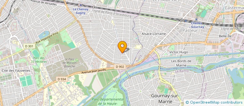 localisation de l'entreprise OPEN POSE REPETTATI DETTINGER  GAGNY