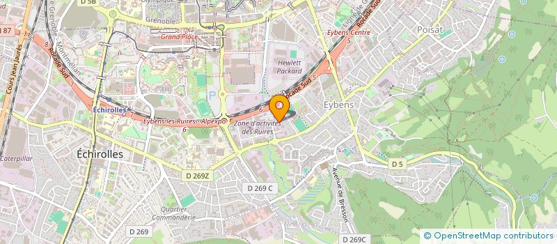 localisation de l'entreprise OPEN-PROD à ECHIROLLES