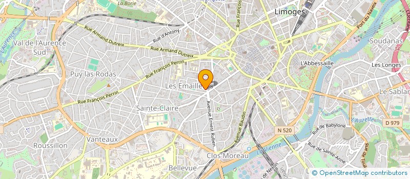 localisation de l'entreprise OPEN RENOV à LIMOGES