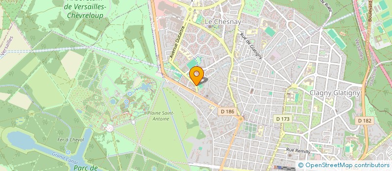 localisation de l'entreprise OPEN SARL  LE CHESNAY-ROCQUENCOURT