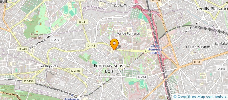 localisation de l'entreprise OPEN SERRURERIE à FONTENAY-SOUS-BOIS