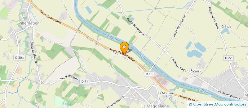 localisation de l'entreprise OPEN SERVICES à LA MAGDELAINE-SUR-TARN