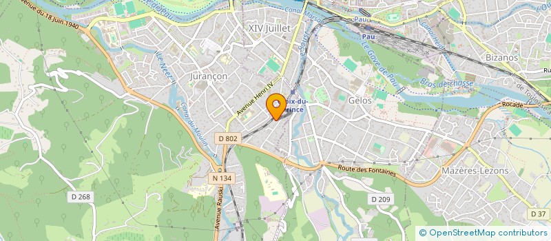 localisation de l'entreprise OPEN TIME  JURANCON