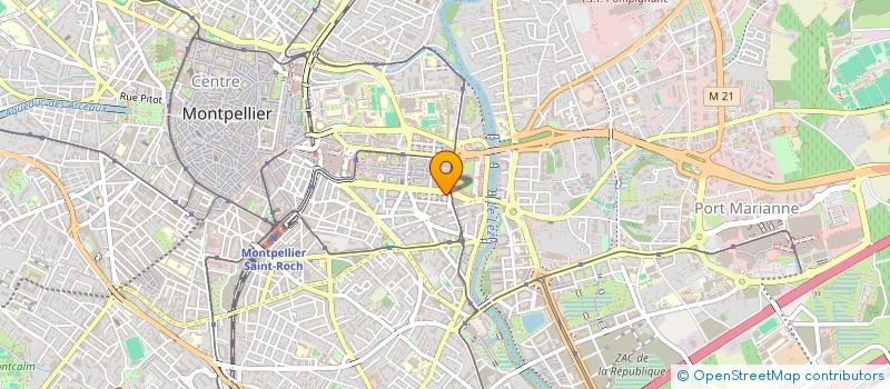 localisation de l'entreprise OPEN TRANSPORT à MONTPELLIER