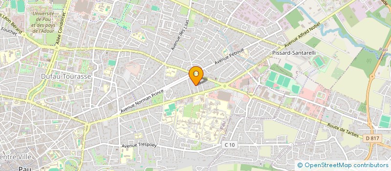 localisation de l'entreprise 'OPEN VERT ET BLANC' à PAU