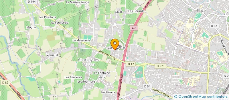 localisation de l'entreprise OPENCAMPUS à CHARNAY-LES-MACON