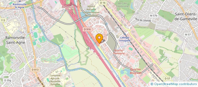 localisation de l'entreprise OPENGATE-SAS à LABEGE