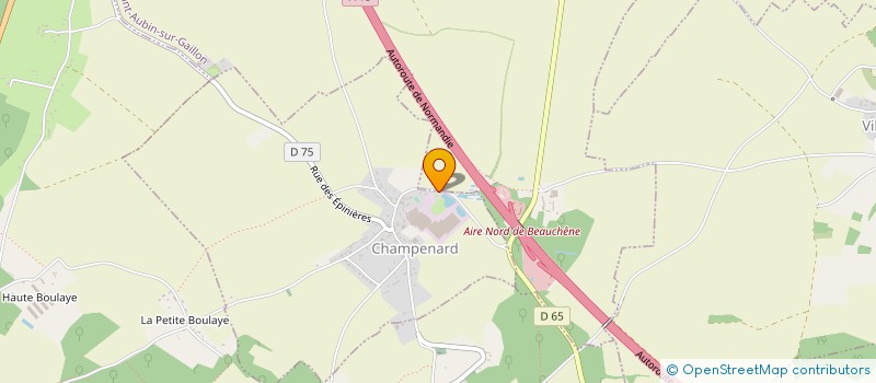localisation de l'entreprise OPENING à CHAMPENARD