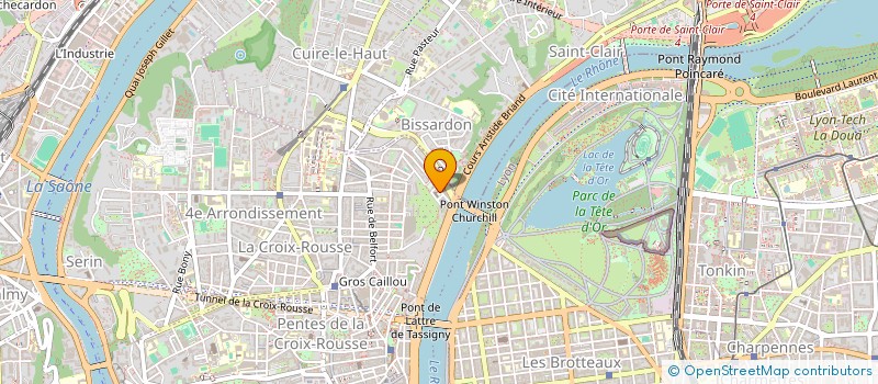 localisation de l'entreprise OPENING LINE  LYON