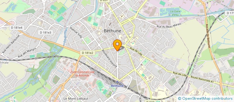 localisation de l'entreprise OPENITECH  BETHUNE