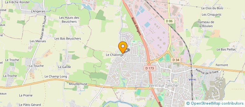 localisation de l'entreprise OPENLITE à VERN-SUR-SEICHE