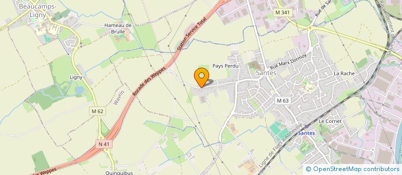 localisation de l'entreprise OPENSAGRES  SANTES