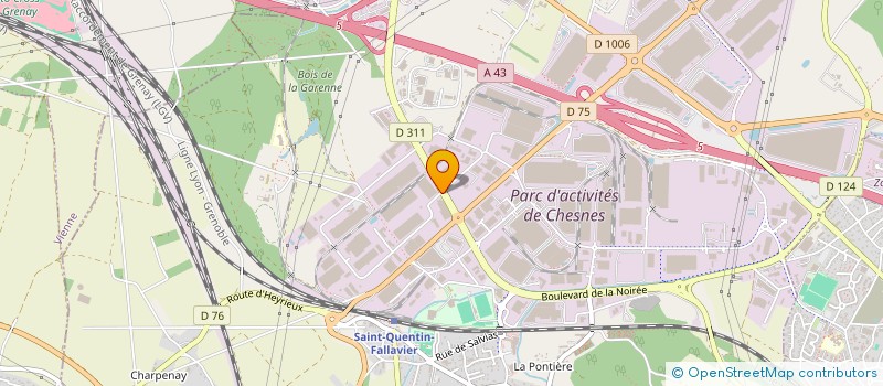 localisation de l'entreprise OPENWAY TRANSPORT à SAINT-QUENTIN-FALLAVIER