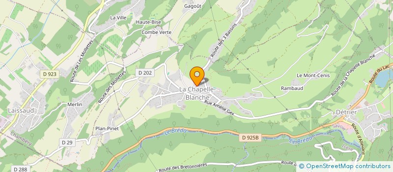 localisation de l'entreprise OPENWINDMAP  LA CHAPELLE-BLANCHE