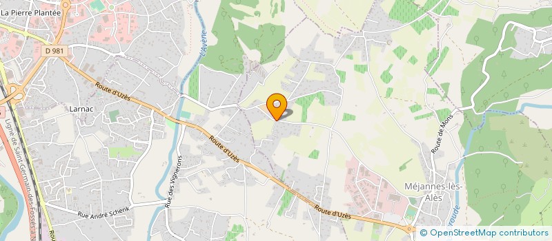 localisation de l'entreprise OPENWOOD à MEJANNES-LES-ALES