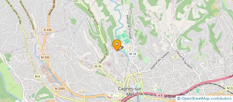 localisation de l'entreprise OPER'AZUR à CAGNES-SUR-MER