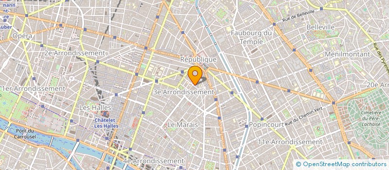 localisation de l'entreprise OPERA DU MARAIS  PARIS