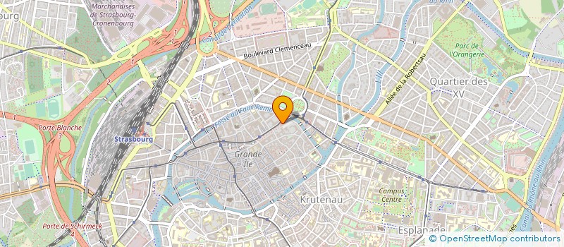 localisation de l'entreprise OPERA DU RHIN  STRASBOURG