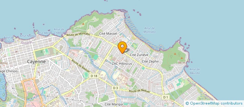 localisation de l'entreprise OPERA L&M  CAYENNE