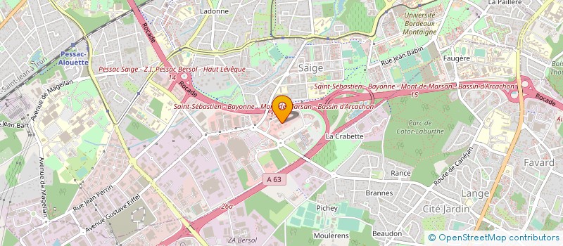 localisation de l'entreprise OPERA PESSAC BERSOL à PESSAC