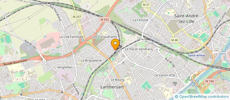 localisation de l'entreprise OPERA RDL LILLE à LAMBERSART