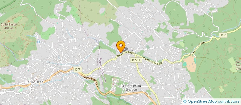localisation de l'entreprise OPERATION FONCIERE ET IMMOBILIERE à ROQUEFORT-LES-PINS