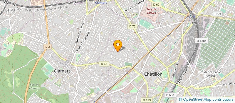 localisation de l'entreprise OPF CONSEILS  CHATILLON