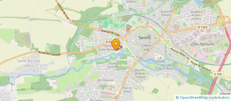 localisation de l'entreprise OPFOOD PRODUCT  SENLIS