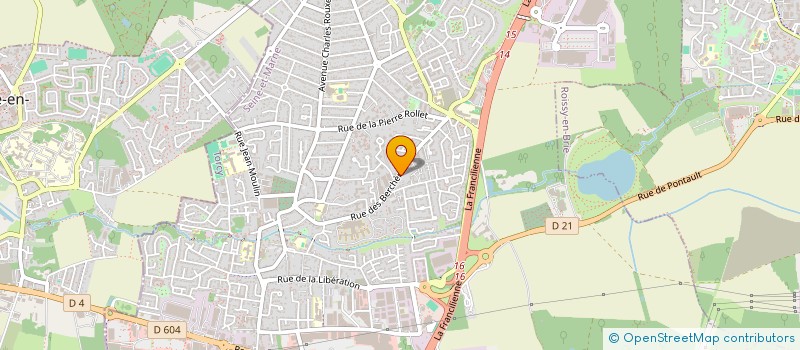 localisation de l'entreprise OPGD EVENTS à PONTAULT-COMBAULT