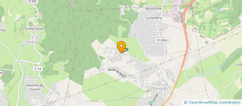 localisation de l'entreprise OPH  PEAUGRES