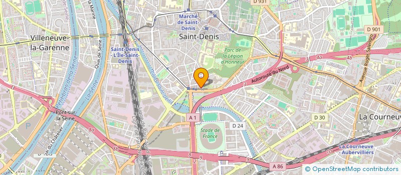 localisation de l'entreprise OPH COMMUNAUTAIRE DE PLAINE COMMUNE à SAINT-DENIS