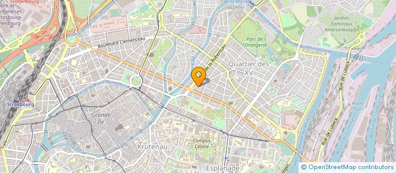 localisation de l'entreprise OPH COMMUNICATION à STRASBOURG