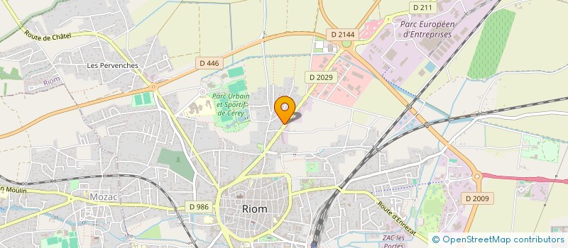 localisation de l'entreprise OPH IMMO  RIOM