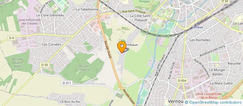 localisation de l'entreprise OPH SERVICES à VERNOUILLET