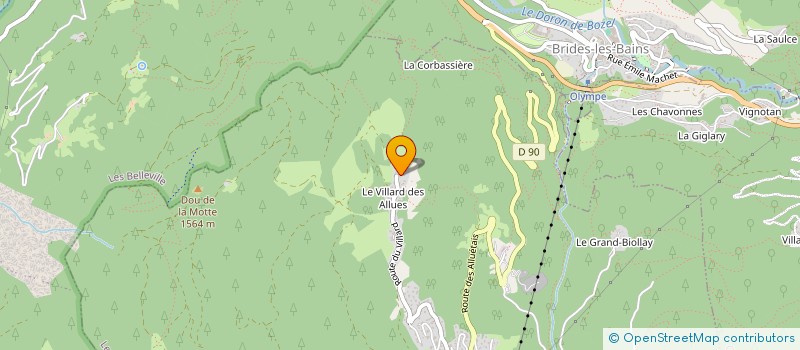 localisation de l'entreprise OPHEL'IMMO à LES ALLUES