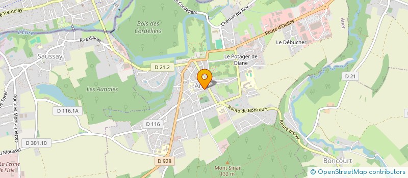 localisation de l'entreprise OPHELIA COMPAGNIE à ANET
