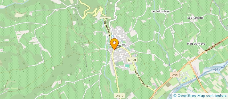 localisation de l'entreprise OPHELIA FILM  VINSOBRES