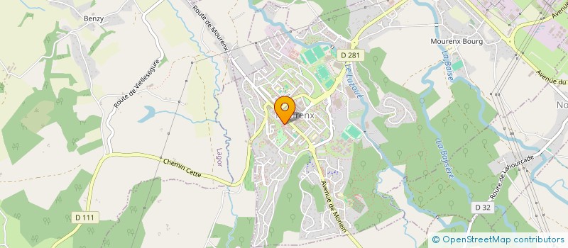 localisation de l'entreprise OPHELIE FLEURS  MOURENX