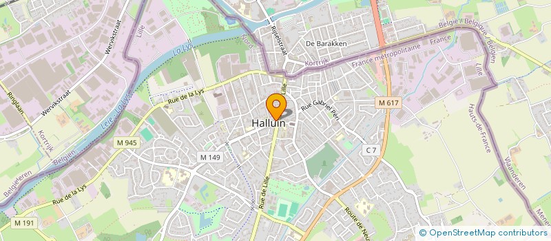 localisation de l'entreprise OPHELIE I à HALLUIN
