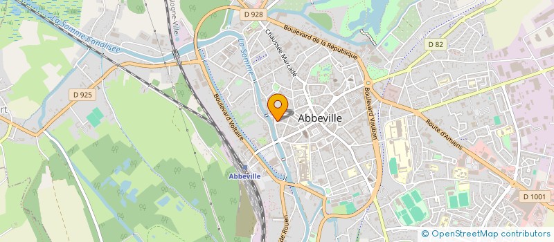 localisation de l'entreprise OPHELIMMO à ABBEVILLE