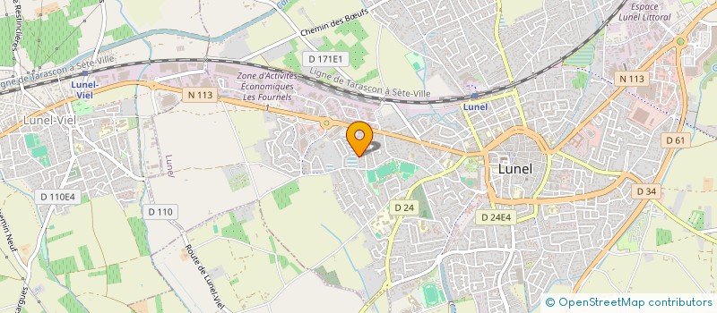 localisation de l'entreprise OPHENERGIE  LUNEL